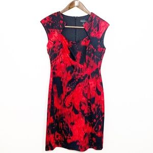 🌺FLASH SALE🌺Connected Apparel Black Red Dress 6P